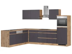 Held Möbel Kühlschränke|Winkelküchen<Winkelküche Turin 300 x 240 cm mit E-Geräten