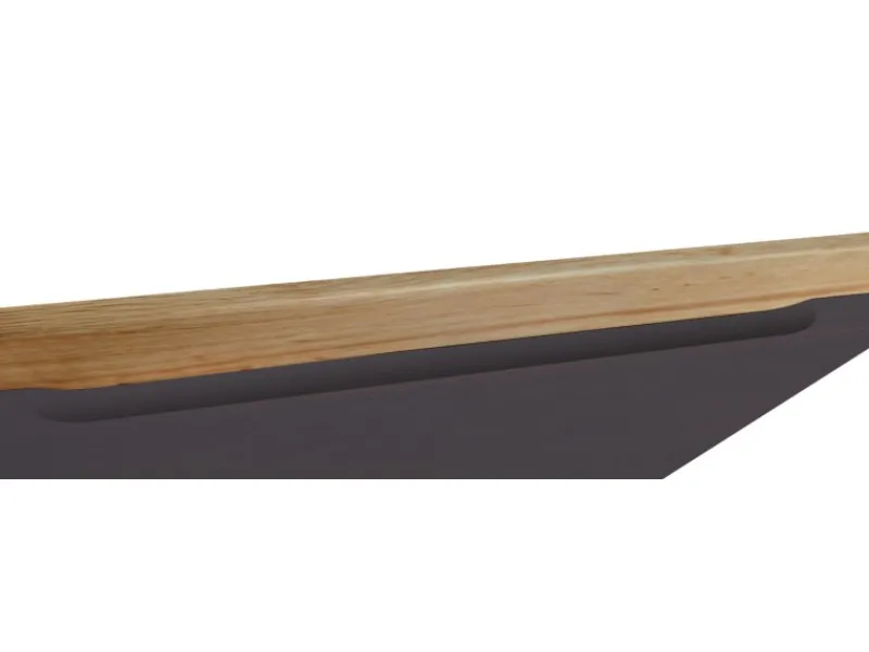 Discount Held Möbel Winkelküche Turin 360 x 240 cm ohne E-Geräte Graphit-Wotaneiche