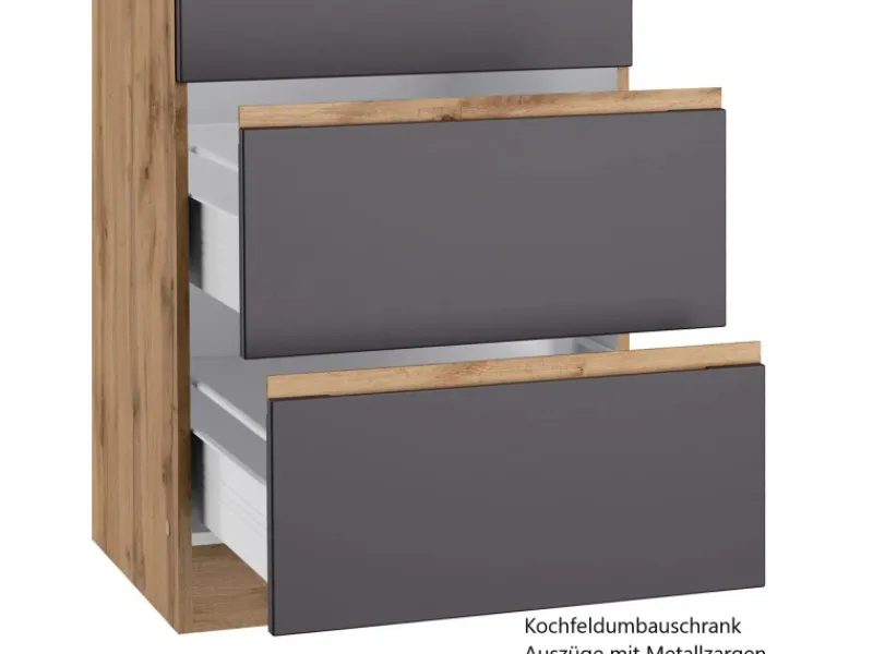 Held Möbel Kühlschränke|Winkelküchen<Winkelküche Turin 360 x 240 cm mit E-Geräten