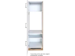 Held Möbel Held Möel Küchen-Kühlschr.umau Sorrento 60x200xT60cm Nische Weiß-WotanEiche< Küchenschränke