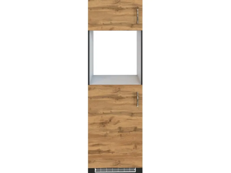 Held Möbel Held Möel Küchen-Ofen-Kühlschr.umau Sorrento 60x200xT60cm WotanEiche-Grafit< Küchenschränke