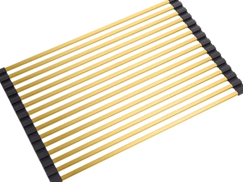 Clearance HELIKA Aufrollbares Abtropfgitter 45 cm x 28 cm Goldfarbe Goldfarben