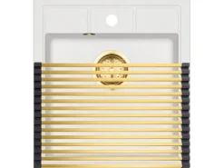Clearance HELIKA Aufrollbares Abtropfgitter 45 cm x 28 cm Goldfarbe Goldfarben