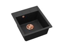Outlet HELIKA Siebkorbventil Ø 11,4 cm manuelle Betätigung Kupferfarben
