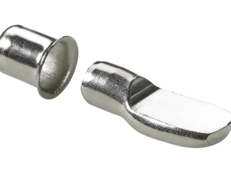 New Hettich Löffel-Bodenträger mit Einschlaghülse Ø 7,5 mm Stahl Vernickelt 20 Stück