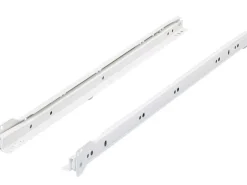 Hettich Küchenschränke<Rollschubführung 500 mm, pulverbeschichtet Weiß, 20kg