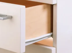 Hettich Küchenschränke<Rollschubführung 500 mm, pulverbeschichtet Weiß, 20kg