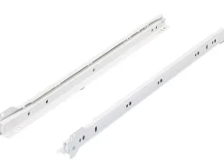 Hettich Küchenschränke<Rollschubführung 550 mm, pulverbeschichtet Weiß, 20kg
