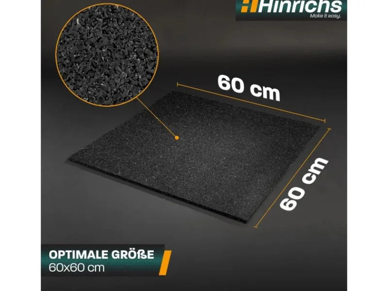 Hinrichs Antivibrationsmatte für Waschmaschinen 60 x 60 cm< Küchenhelfer
