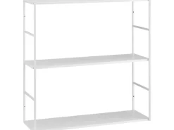 Küchenregale<Hängeregal aus Metall 60 cm x 60 cm x 20 cm Weiss matt