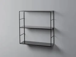 Küchenregale<Hängeregal aus Metall 60 cm x 60 cm x 20 cm Weiss matt