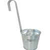 Hängewandeimer 15,5 cm x 15 cm x 37 cm Zink Standard< Töpfe