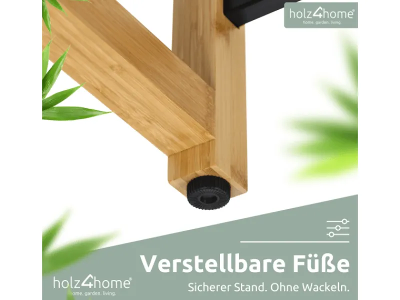 holz4home Küchenregale<Getränkekistenregal aus Holz Inklusive Edelstahlablage 8 Kisten Schwarz