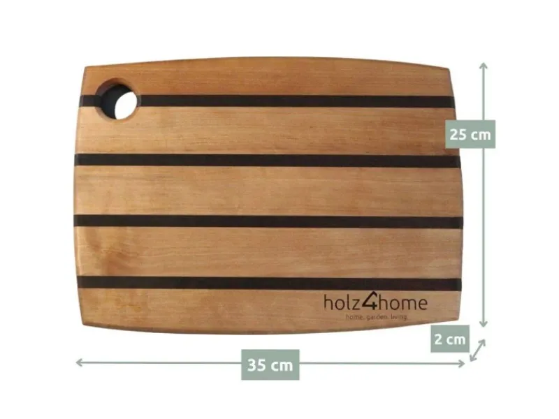 holz4home Küchenbrett Schneidbrett aus Birke Handarbeit< Schneidebretter
