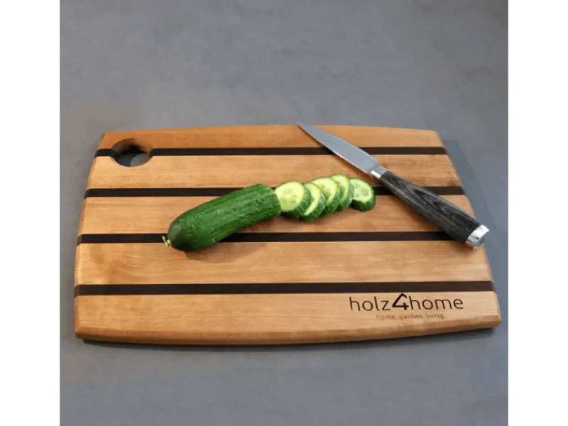 holz4home Küchenbrett Schneidbrett aus Birke Handarbeit< Schneidebretter