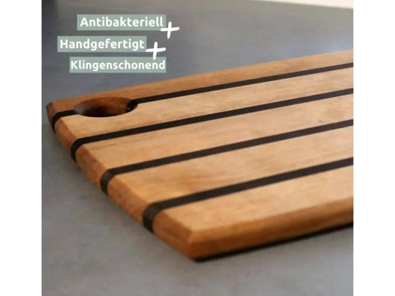 holz4home Küchenbrett Schneidbrett aus Birke Handarbeit< Schneidebretter
