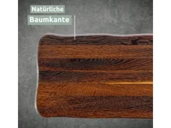 holz4home Schneidebretter<La Madera Schneidebrett Basic aus Eiche Dunkel