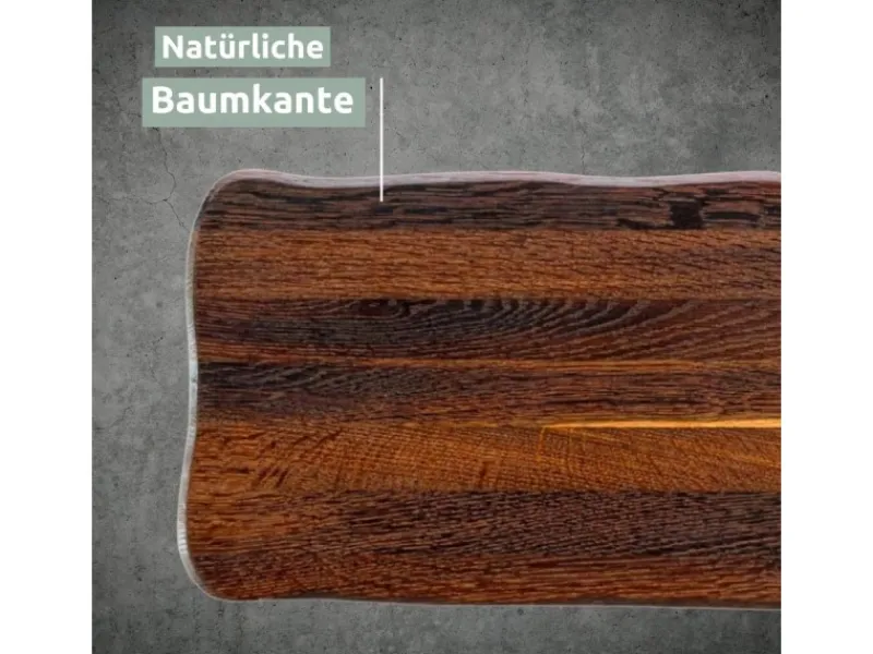 holz4home Schneidebretter<La Madera Schneidebrett Basic aus Eiche Dunkel