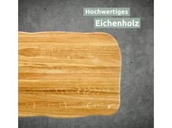 holz4home Schneidebretter<La Madera Schneidebrett Premium aus Eiche Steakbrett Küchenbrett Hell