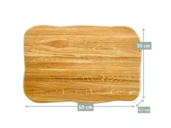 holz4home Schneidebretter<La Madera Schneidebrett Premium aus Eiche Steakbrett Küchenbrett Hell