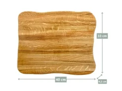 holz4home La Madera Schneidebrett Top aus Eiche Hell< Schneidebretter