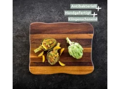 holz4home La Madera Schneidebrett Top aus Eiche Dunkel< Schneidebretter