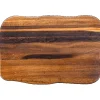 Discount holz4home La Madera Schneidebrett Premium aus Eiche Steakbrett Küchenbrett Dunkel