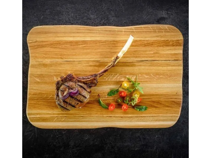 Best holz4home La Madera Steakbrett Master aus Eiche Hell