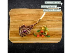 Best holz4home La Madera Steakbrett Master aus Eiche Hell