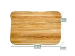 Best holz4home La Madera Steakbrett Master aus Eiche Hell