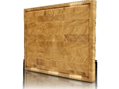 holz4home Schneidebretter<Premium Schneidebrett Stirnholz aus Eiche M
