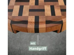 holz4home Schneidebretter<Schneidebrett Servierbrett Rund aus Birke