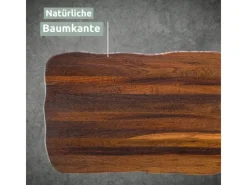 holz4home Schneidebretter|Küchenhelfer<La Madera Steakbrett Master aus Eiche Dunkel