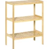 Best HOMCOM Badregal mit 3 Ebenen für Bad Küche Wohnzimmer Flur 62 x 33 x 80 cm