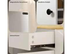 Discount HOMCOM Kücheninsel mit Arbeitsplatte Spanplatte MDF Weiß 82L x 38B x 86,5H cm