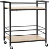 HOMCOM Küchenwagen mit 2 Ebenen Spanplatte 82 x 40 x 75 cm< Schneidebretter|Kühlschränke