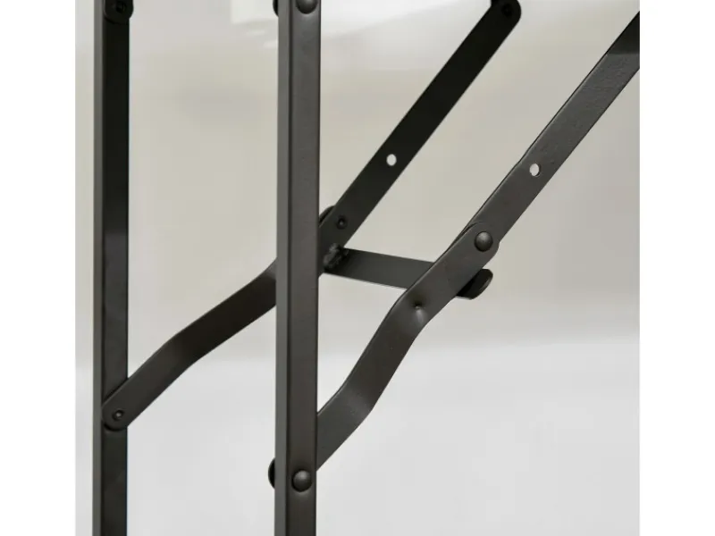 HOMCOM Servierwagen<Küchenwagen mit Klappbarer Tischplatte Rustikal-Braun 118 x 36,5 x 82cm