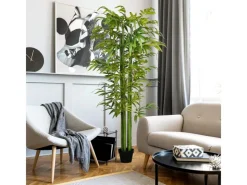HOMCOM Künstliche Pflanze 180 cm mit Übertopf< Töpfe