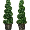 HOMCOM Künstliche Pflanzen 2er-Set mit Blumentopf 90 cm< Töpfe