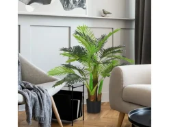 HOMCOM Kunstpflanze mit 27 Zweige Kunststoff Zement Ø16 x 100H cm< Töpfe