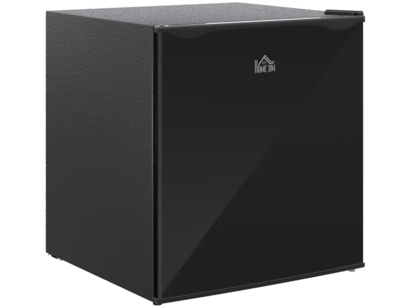HOMCOM Mini Gefrierschrank Stahl Kunststoff Schwarz 47L x 44,2B x 48,8H cm< Gefrierschränke