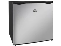 HOMCOM Mini Gefrierschrank  Stahl Kunststoff Silber 47L x 44,2B x 48,8H cm< Gefrierschränke