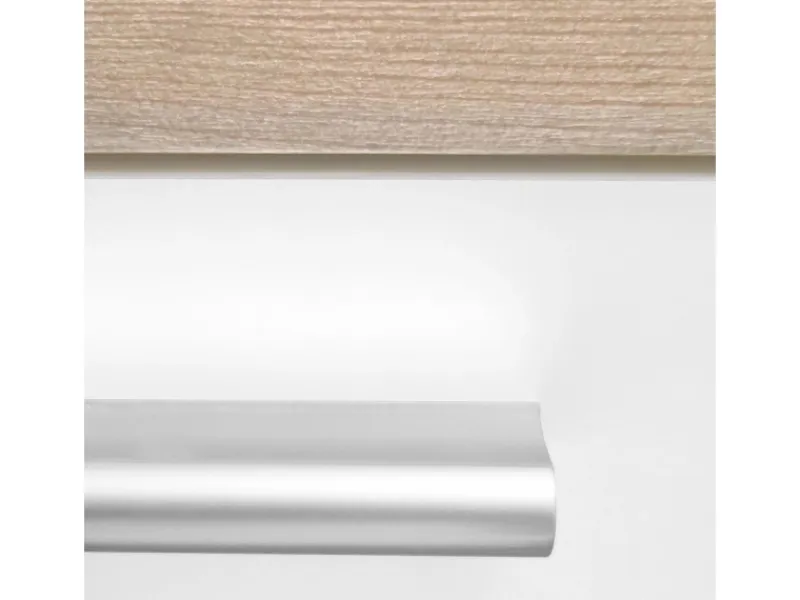 Homestyle4u Küchenzeile ohne Geräte 200 cm Eiche Matt 2356< Single-Küchen|Miniküchen