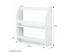 Homestyle4u Küchenregale<Wandregal Hängeregal Küchenregal Bücherregal Regal Holz