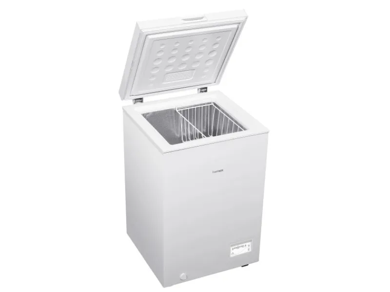 homeX Gefrierschränke<Gefriertruhe 98L Tiefkühltruhe Gefrieren 4 Sterne Ablagekorb FT1020-W