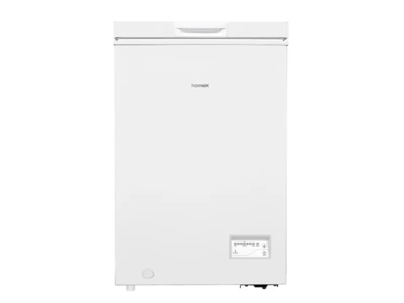 homeX Gefrierschränke<Gefriertruhe 98L Tiefkühltruhe Gefrieren 4 Sterne Ablagekorb FT1020-W