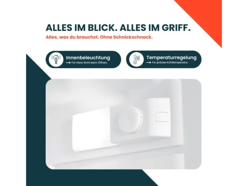 Discount homeX Kühlschrank mit Gefrierfach Klein Mini Kühl-Gefrierkombination 109 Liter Freistehend 4-Sterne Gefrieren Weiß