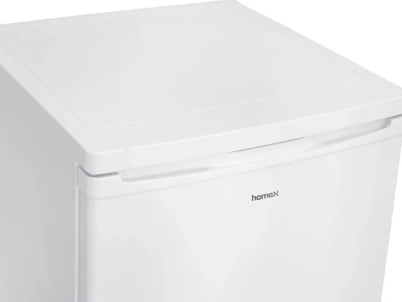 Discount homeX Kühlschrank mit Gefrierfach Klein Mini Kühl-Gefrierkombination 109 Liter Freistehend 4-Sterne Gefrieren Weiß
