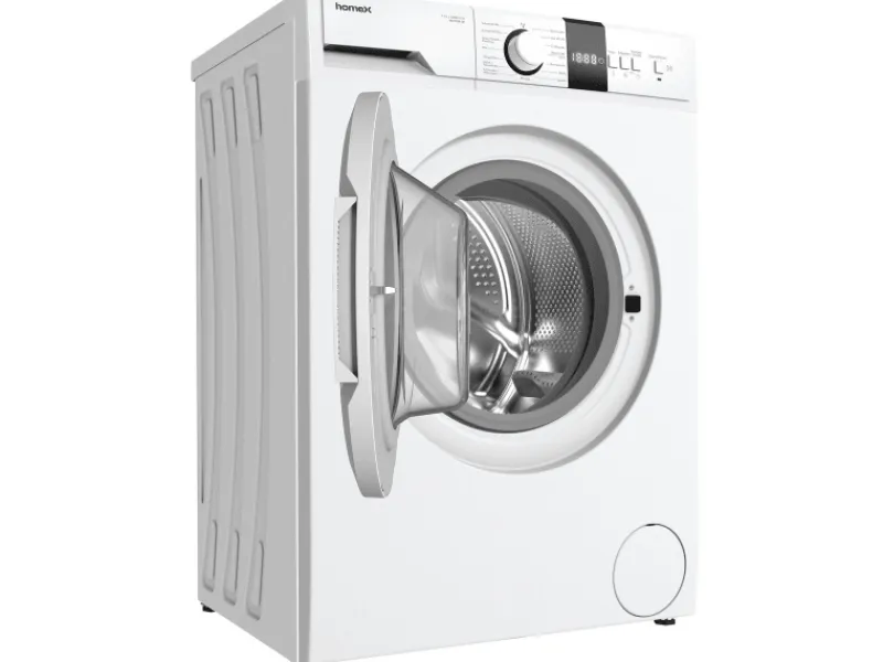 homeX Waschmaschine 7kg 1200 U/Min Inverter Motor AquaStop Schontrommel 15 Programme WF712B-W< Waschmaschinen