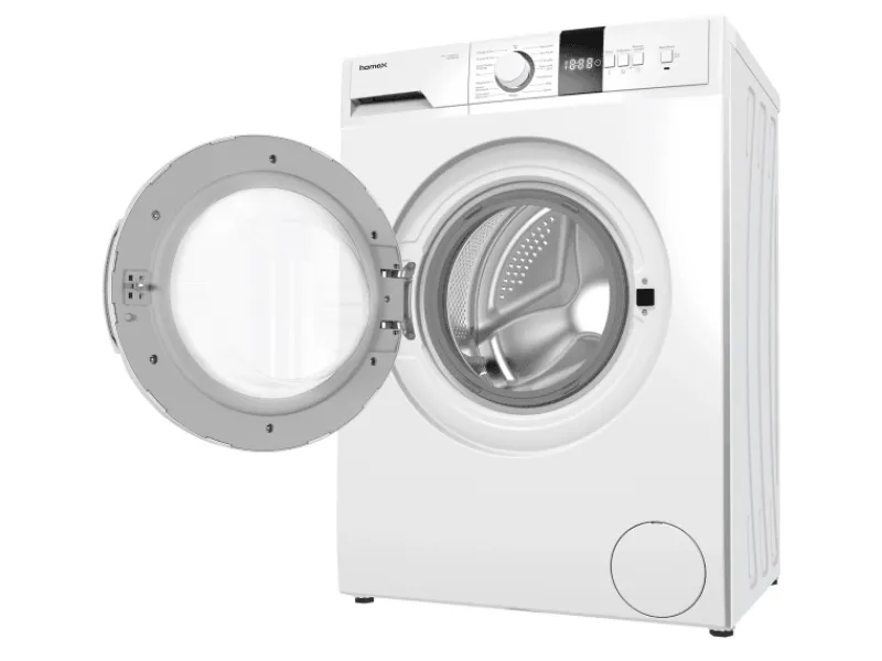 homeX Waschmaschine 7kg 1200 U/Min Inverter Motor AquaStop Schontrommel 15 Programme WF712B-W< Waschmaschinen